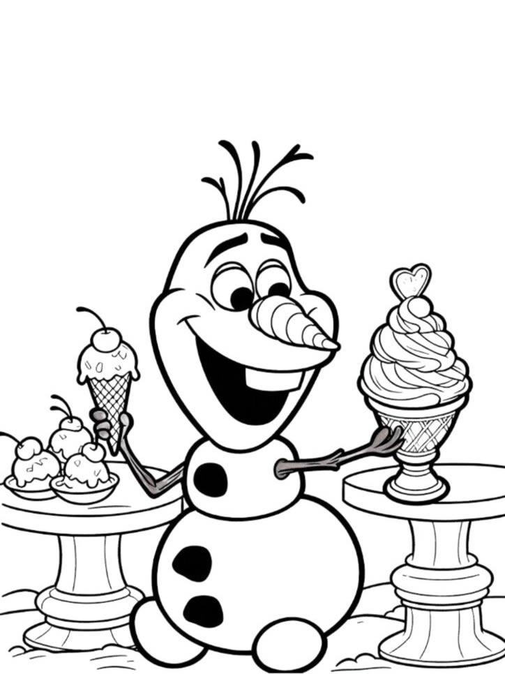 Olaf e Seus Sorvetes Congelantes