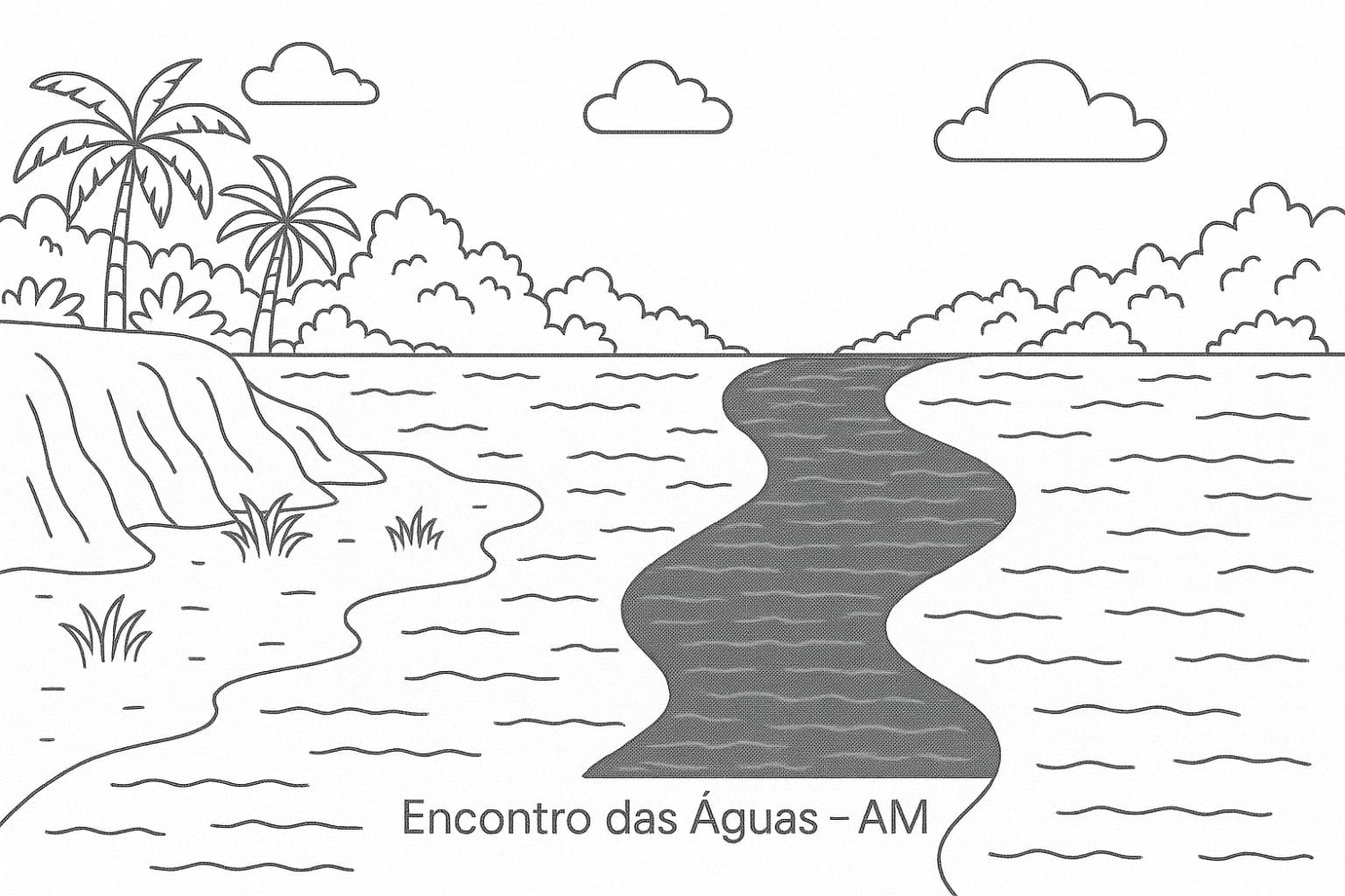 Paisagem do Encontro das Águas