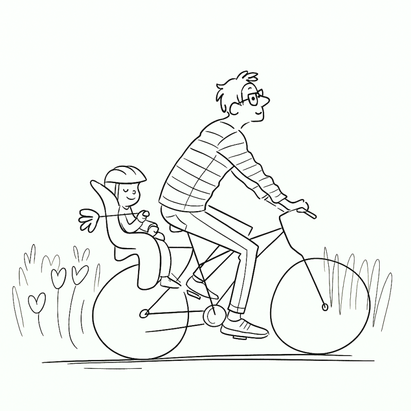 Passeio de Bicicleta no Dia dos Pais