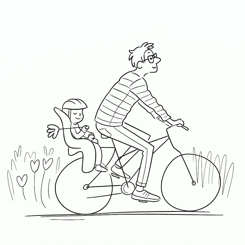 Passeio de Bicicleta no Dia dos Pais