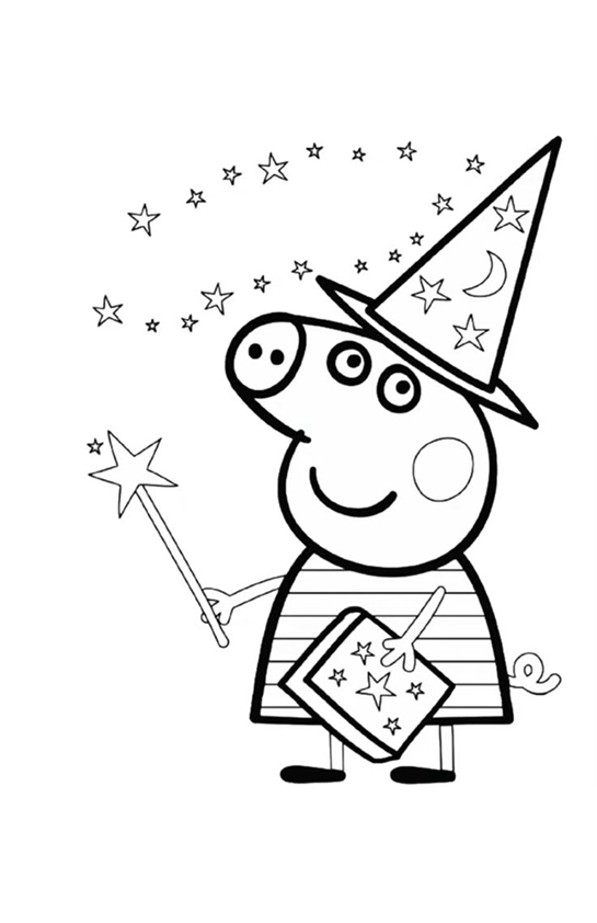 Peppa Pig Mágica: Conjurando Cores e Encantos!
