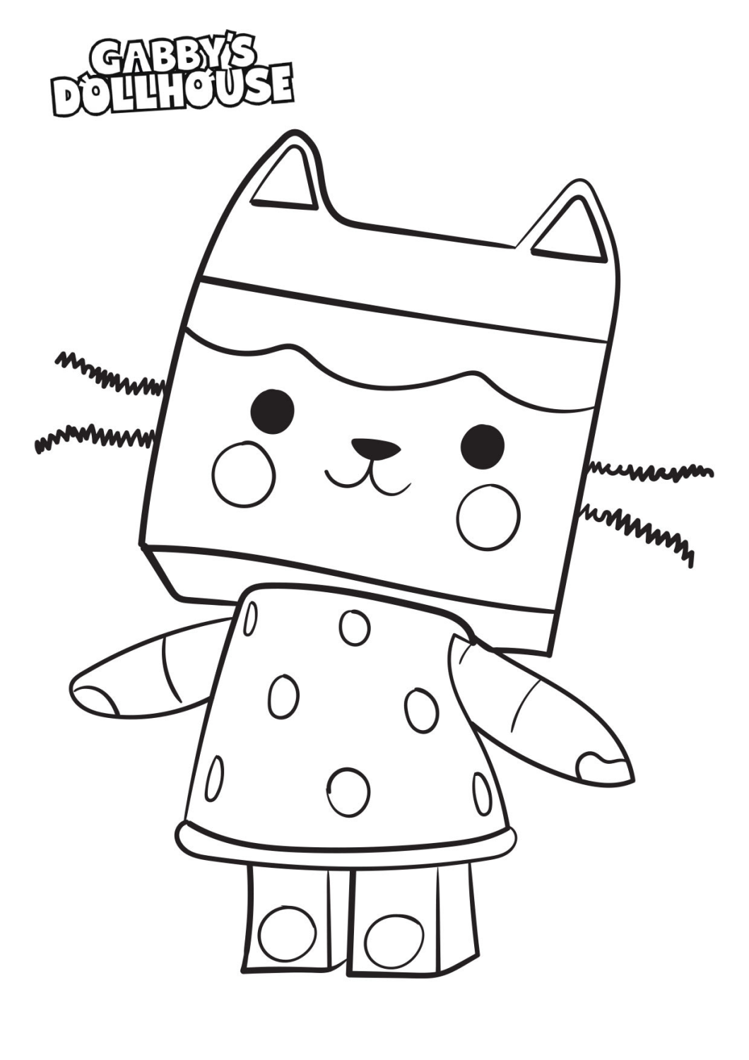 Personagem de Gabby's Dollhouse para Colorir