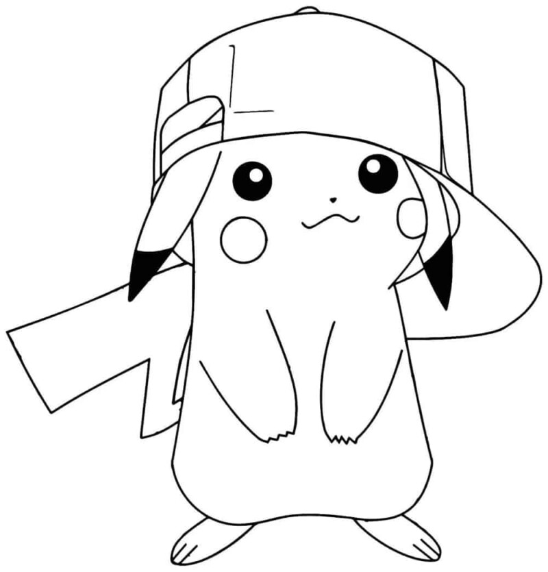 Pikachu Estiloso com Boné