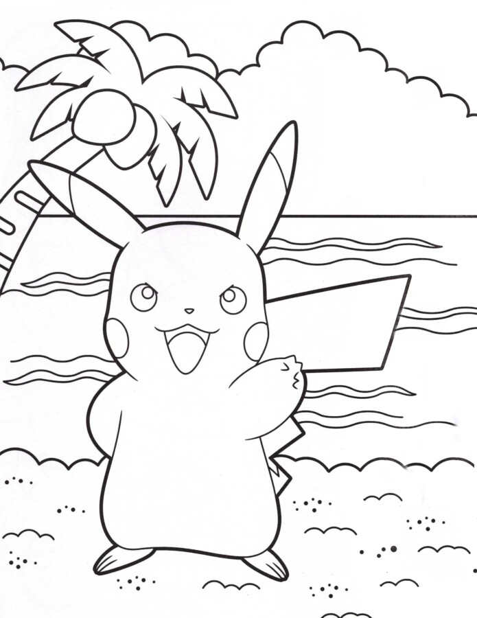 Pikachu Tropical Adventure