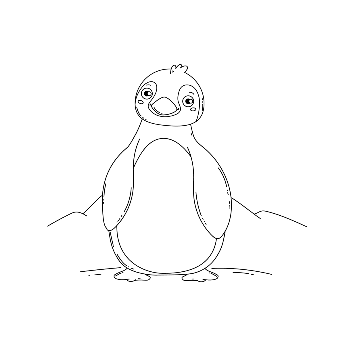 Pinguim Encantador no Gelo