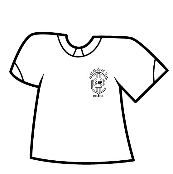 Pinte a Camisa da Seleção Brasileira