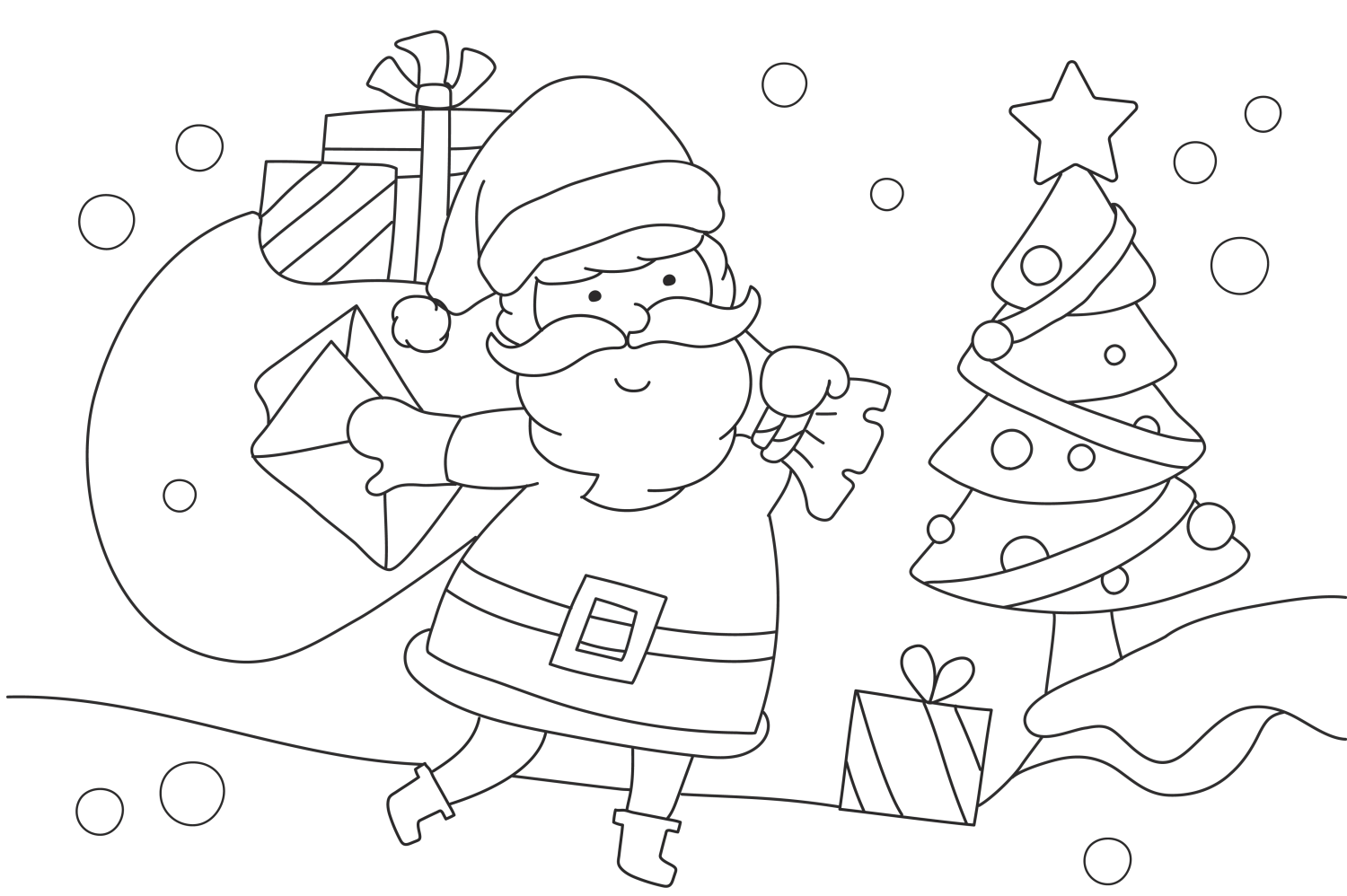 Pinte o Natal Mágico do Papai Noel!
