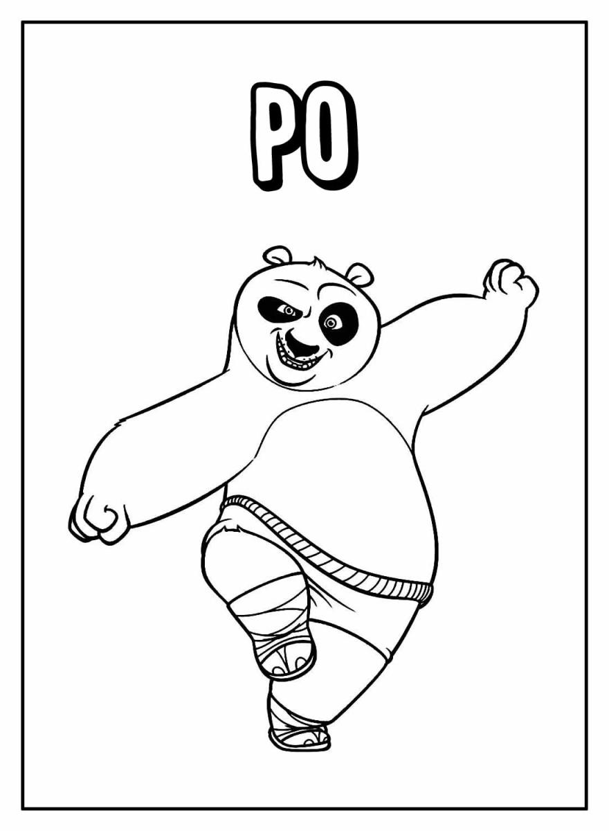 Po em Ação: Hora de Colorir o Herói do Kung Fu