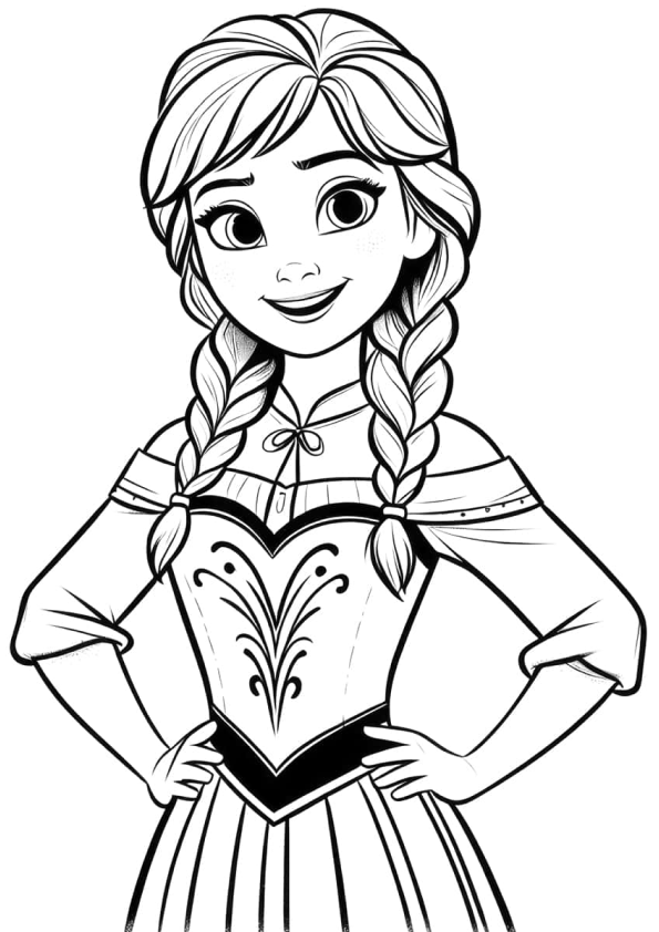 Princesa de Arendelle: Aventura Congelante para Colorir