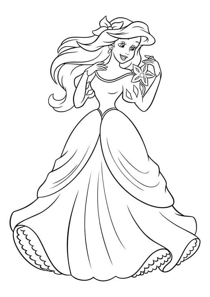 Princesa Encantadora para Colorir