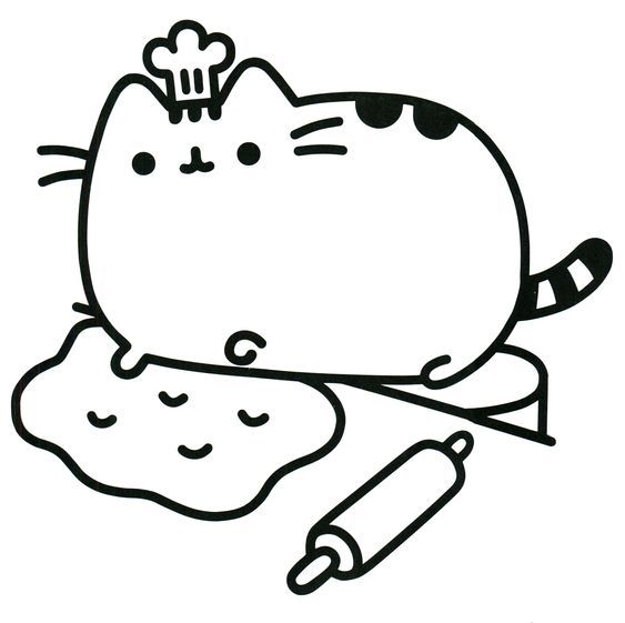 Pusheen, o Chef Kawaii