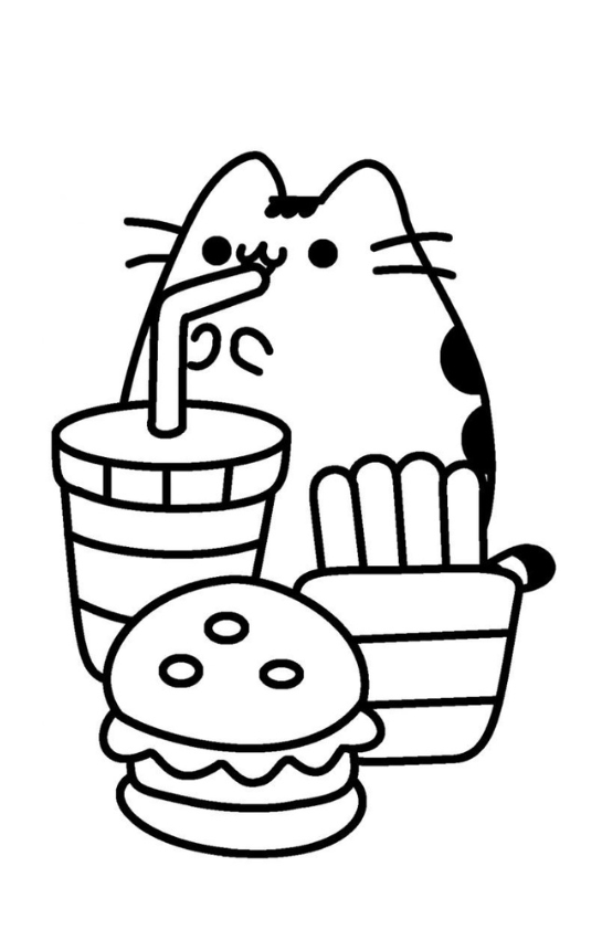 Pusheen e o Fast Food Kawaii