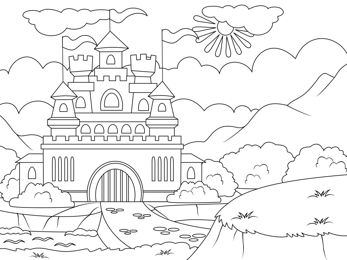 Reino Encantado para Colorir