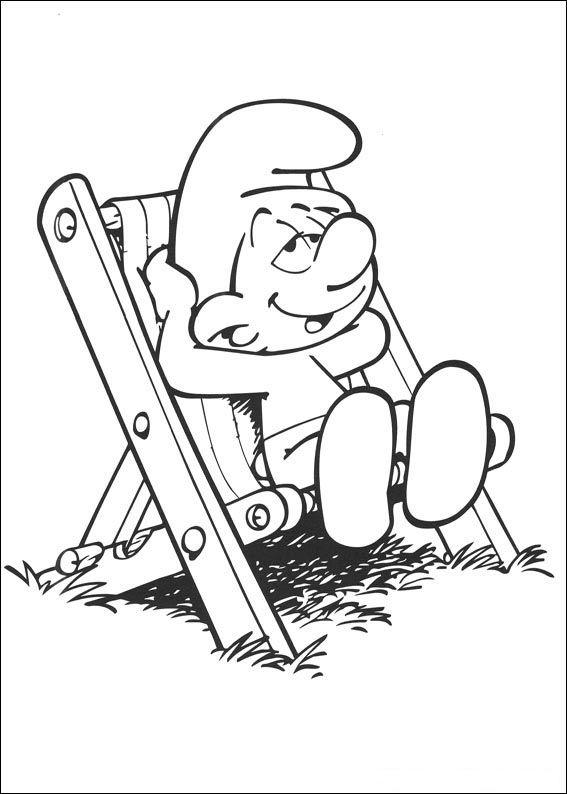 Relaxando com os Smurfs