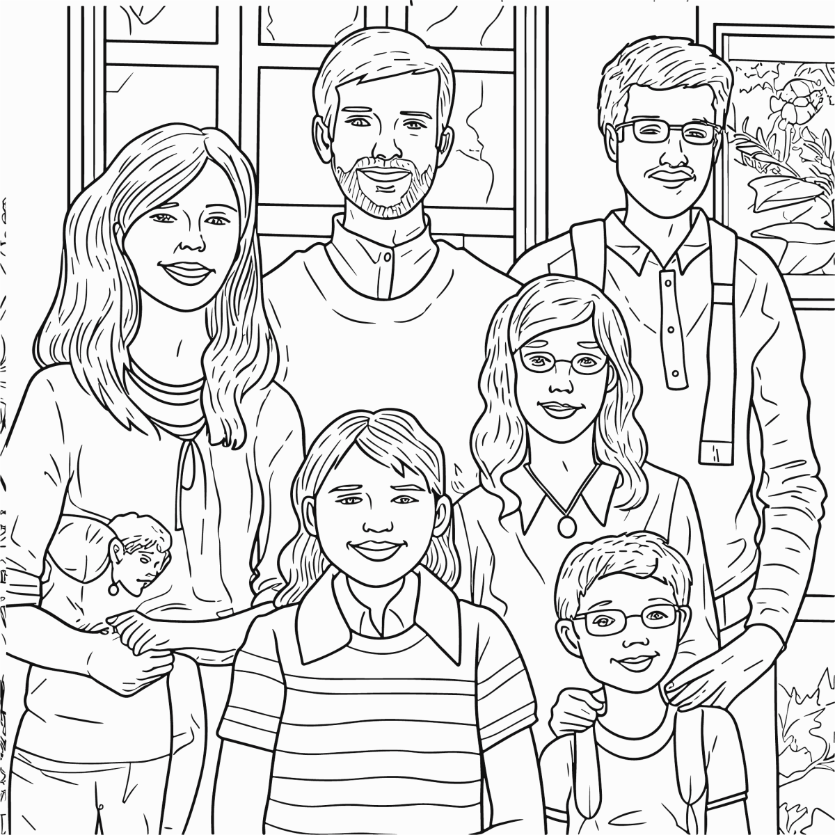Retrato Encantador de uma Família Unida