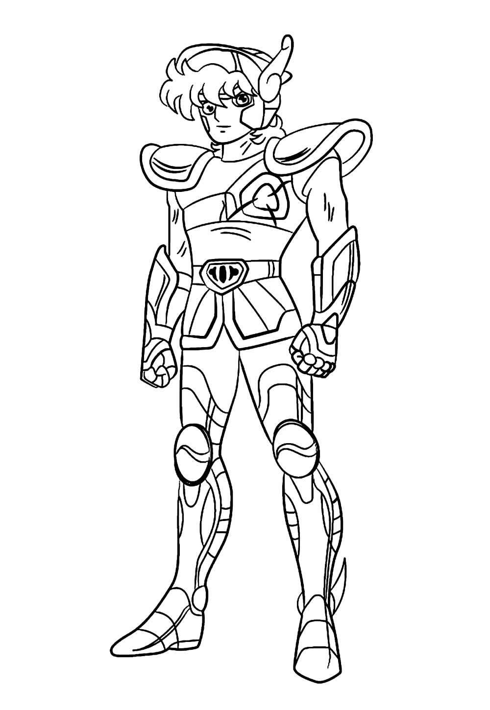 Seiya: O Cavaleiro de Pégaso Pronto para Colorir!
