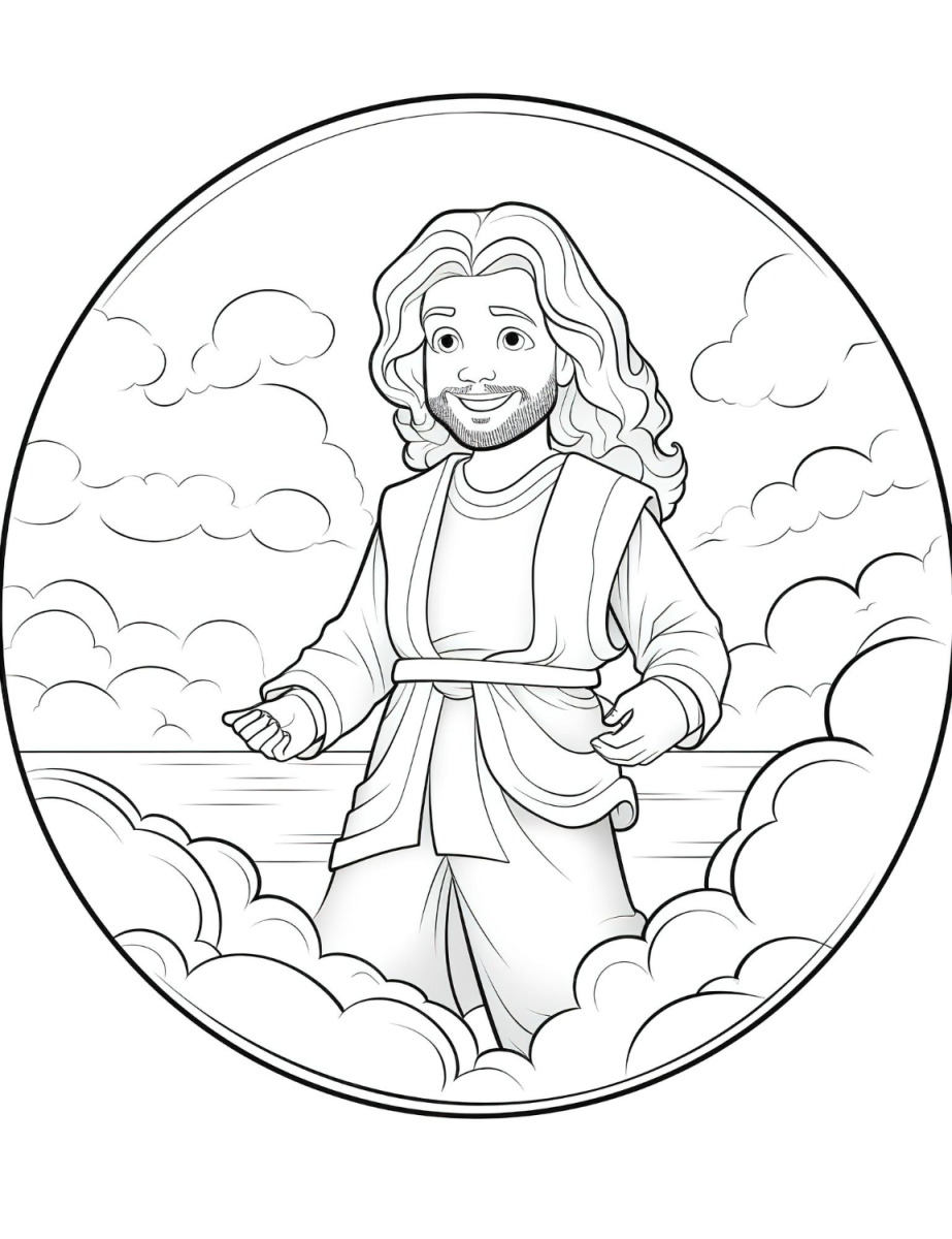 Serenidade dos Céus: Jesus em Paz