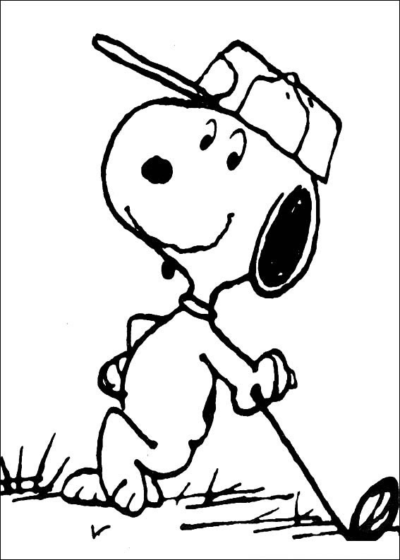 Snoopy no Campo de Golfe
