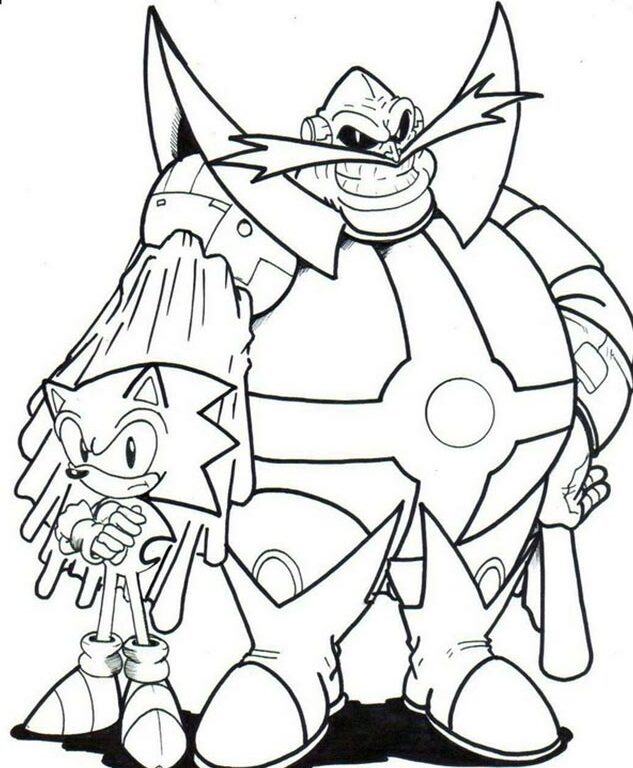 Sonic e Eggman: Encontro Épico em Preto e Branco