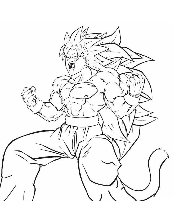 Super Saiyan Instinct: Goku in Full Power
