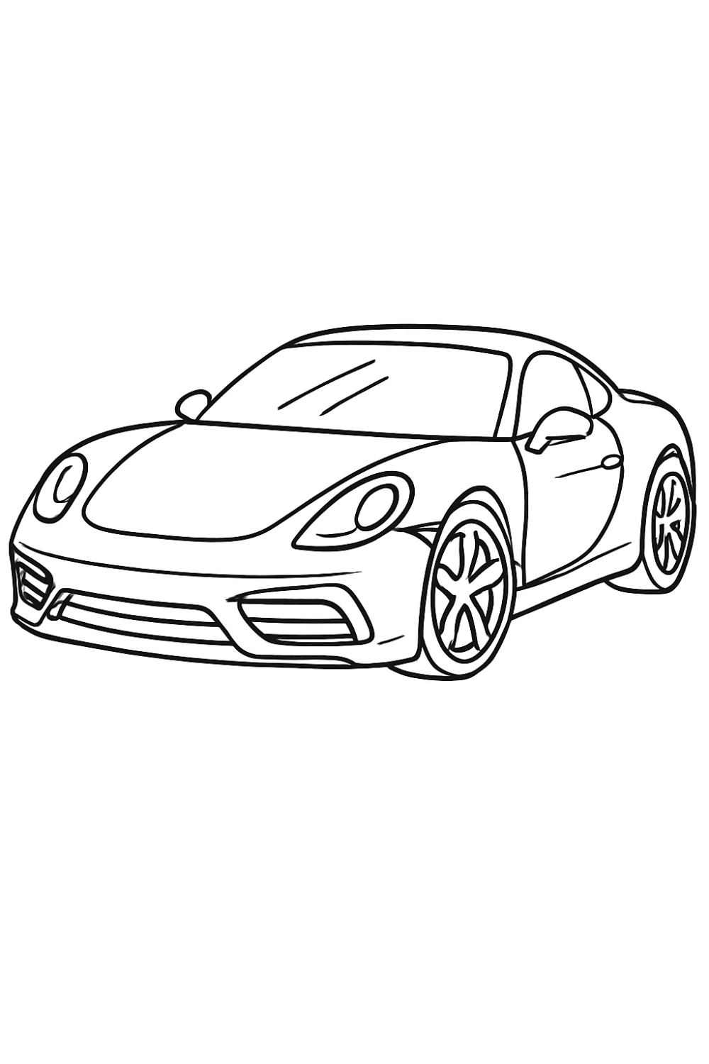 Supercarro de Sonhos para Colorir