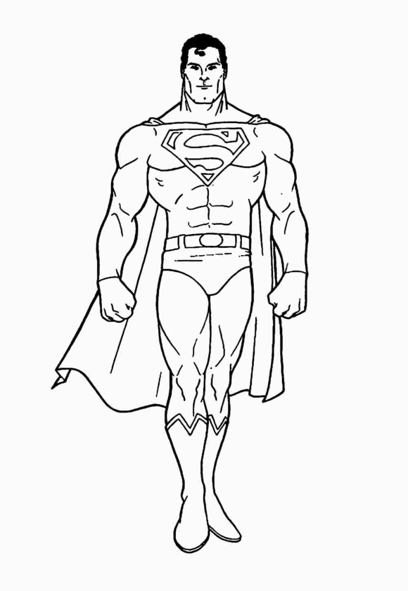 Superman: O Herói de Krypton para Colorir