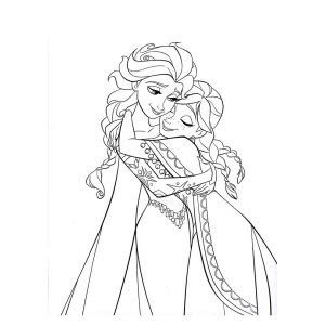 O Abraço Encantado de Elsa e Anna
