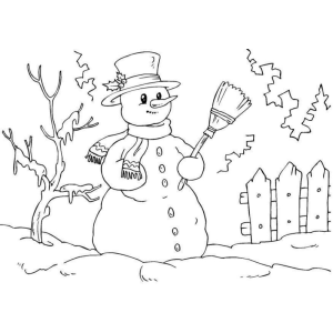 A Alegre Nevasca com o Boneco de Neve