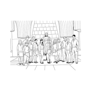 Alunos de Hogwarts Preparados para a Magia