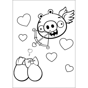 Amor Alado com Porquinho Cupido