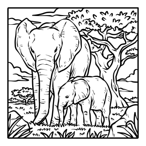 Amor de Elefante na Savana