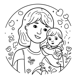 Amor de Mãe em Traços Delicados
