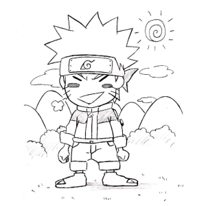 Anime Chibi: Naruto em Ação