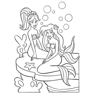 Ariel e Amiga no Reino Submarino