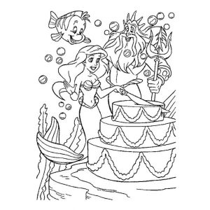 Ariel e Tritão Celebram com Estilo Subaquático