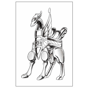Armadura Mítica de Cavalo Alado