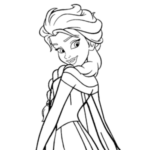 Encantadora Arte de Colorir da Rainha de Frozen