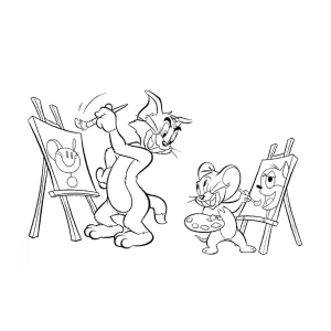 Arte Criativa com Tom e Jerry
