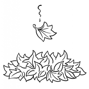 Arte de Outono: Folhas Caindo