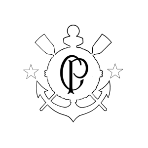 Arte do Emblema Corinthians para Colorir