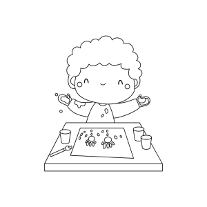 Arte na Escola: Pequeno Artista em Ação
