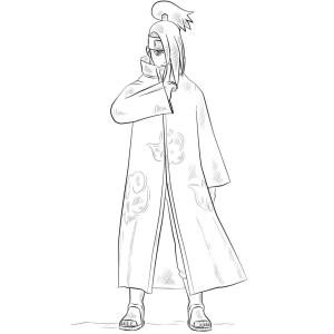 Arte Explosiva: Deidara no Colorir