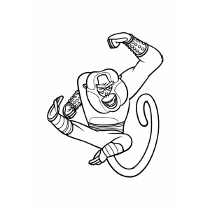 A Arte de Kung Fu com o Mestre Macaco