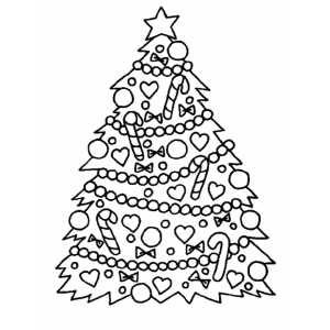 Árvore de Natal Encantada para Colorir