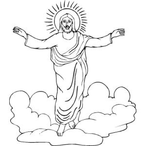 A Ascensão de Jesus sobre as Nuvens