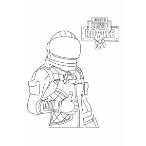 Astronauta de Fortnite Pronto para Batalha