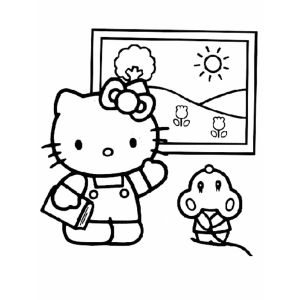 Aula de Cores com Hello Kitty