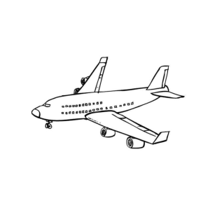 Aventura Aérea: Avião para Colorir