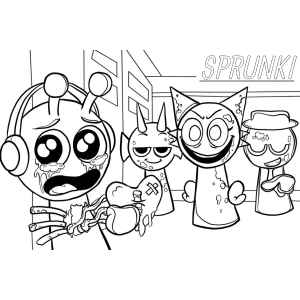 Aventura Alienígena no Mundo de Sprunki