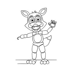 Aventura Animada com Foxy de FNAF